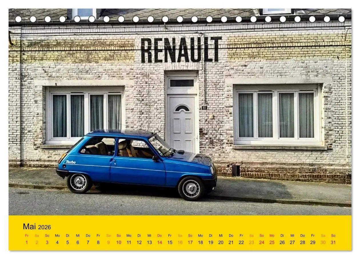 Bild: 9783516726008 | Historische Renault (Tischkalender 2026 DIN A5 quer), CALVENDO...