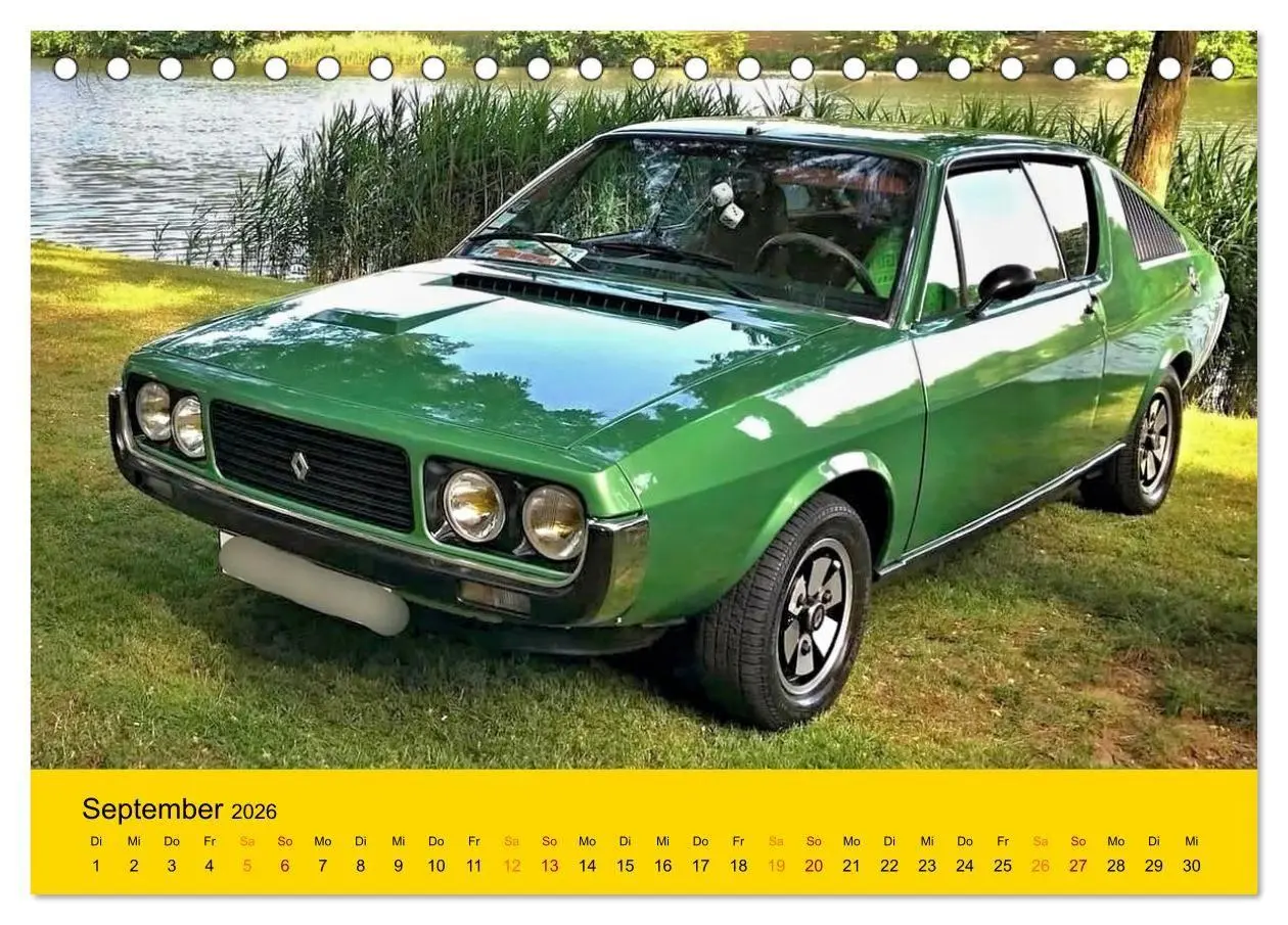 Bild: 9783516726008 | Historische Renault (Tischkalender 2026 DIN A5 quer), CALVENDO...