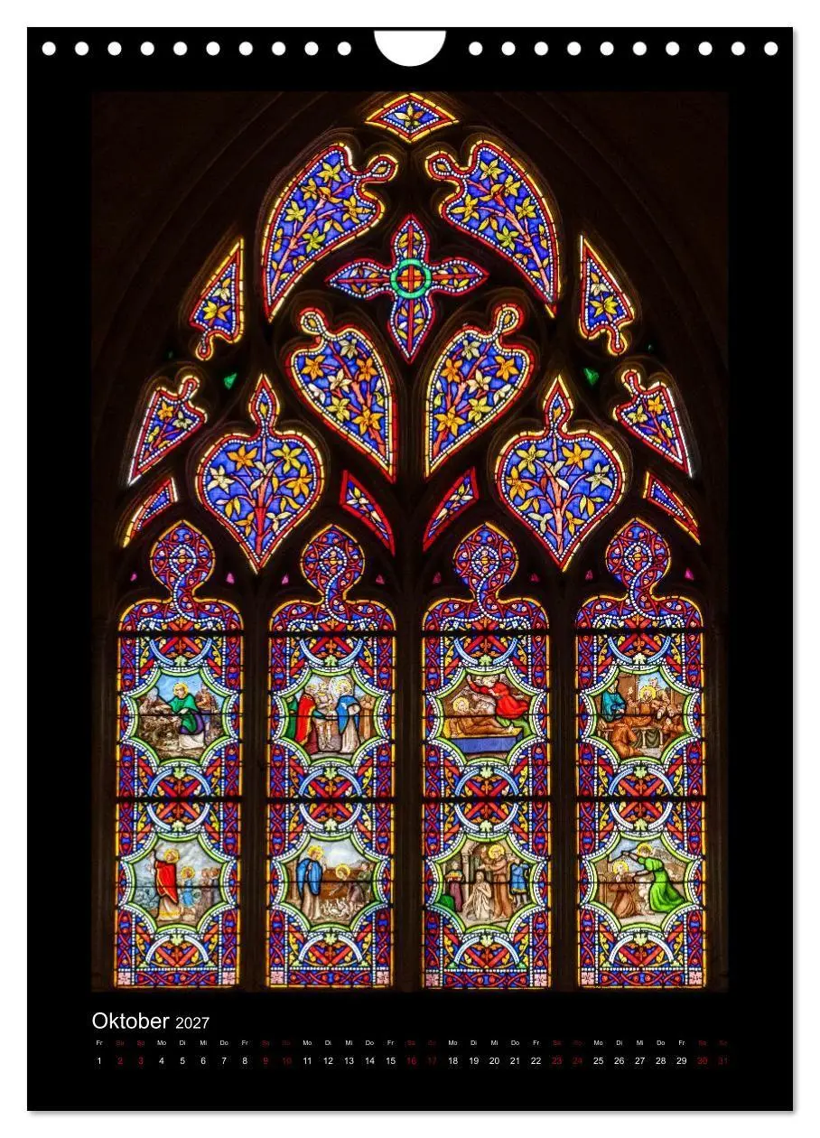 Bild: 9783569506008 | Kirchenfenster - Sakrale Glaskunst (Wandkalender 2027 DIN A4 hoch),...