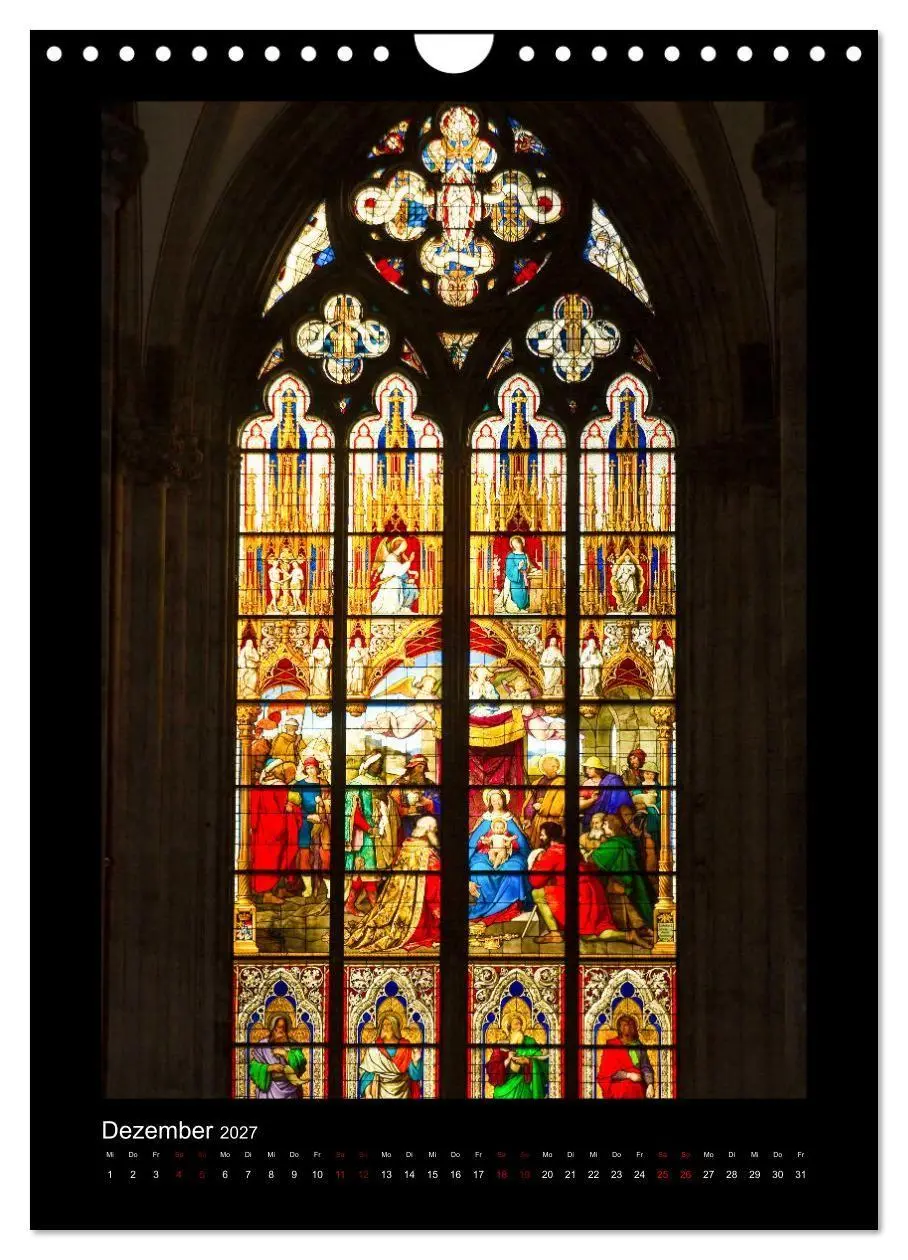 Bild: 9783569506008 | Kirchenfenster - Sakrale Glaskunst (Wandkalender 2027 DIN A4 hoch),...