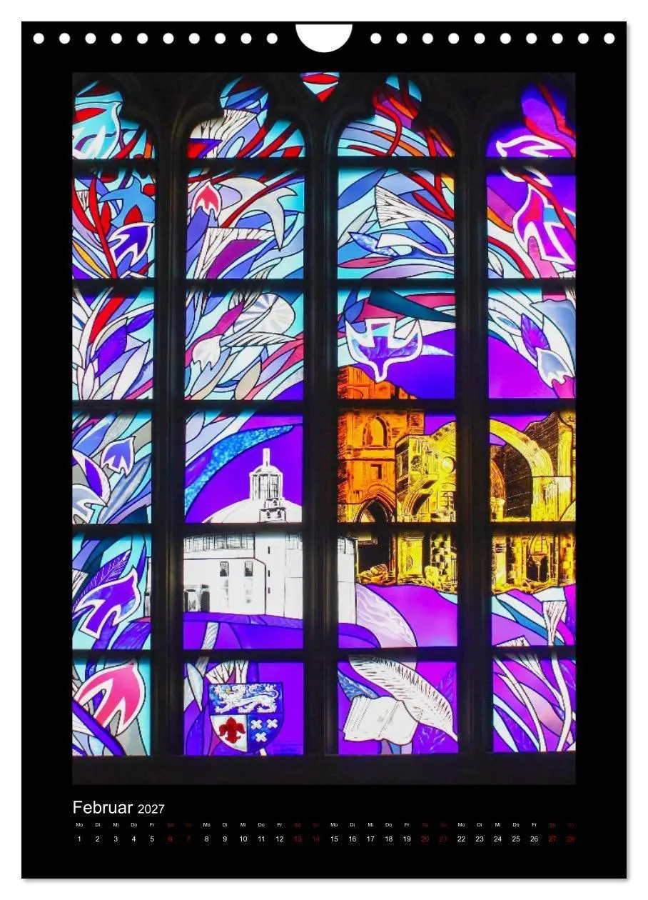 Bild: 9783569506008 | Kirchenfenster - Sakrale Glaskunst (Wandkalender 2027 DIN A4 hoch),...