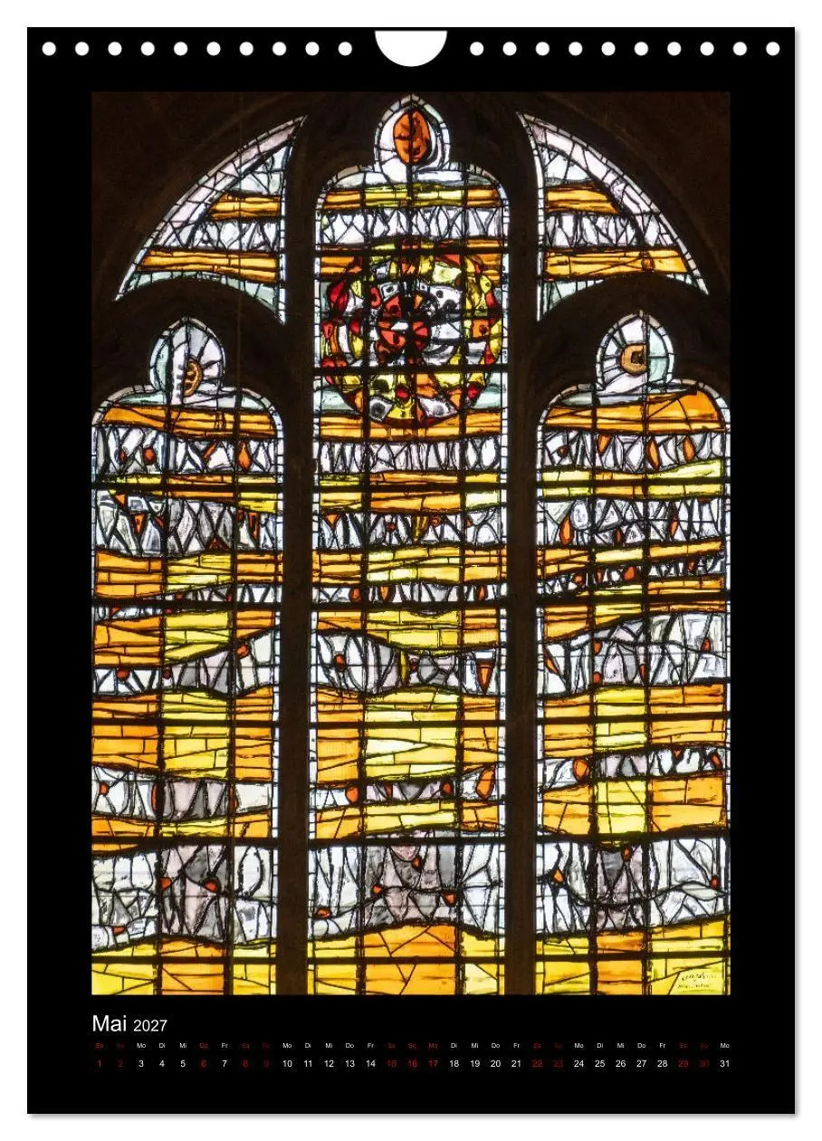 Bild: 9783569506008 | Kirchenfenster - Sakrale Glaskunst (Wandkalender 2027 DIN A4 hoch),...