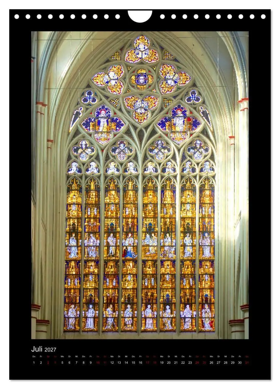 Bild: 9783569506008 | Kirchenfenster - Sakrale Glaskunst (Wandkalender 2027 DIN A4 hoch),...