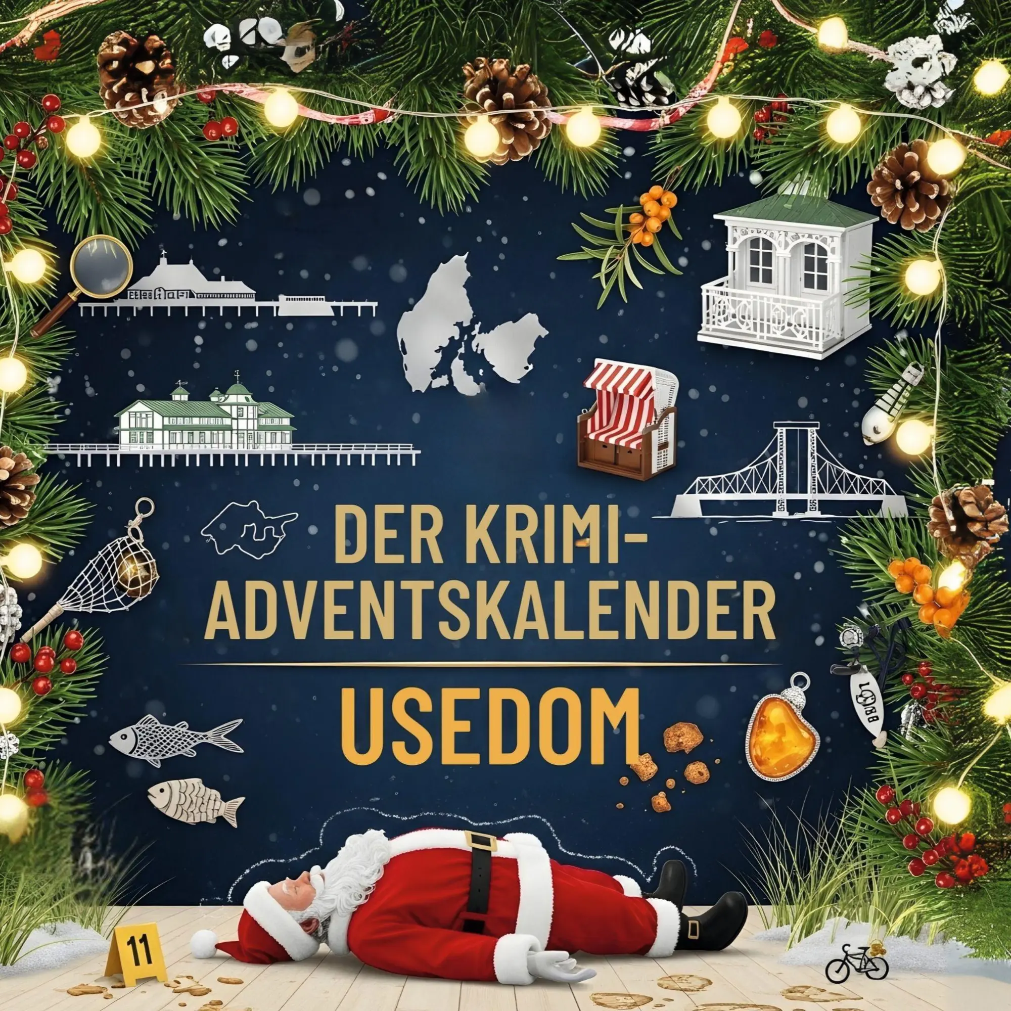 Cover: 9783695306008 | Der Krimi-Adventskalender Usedom | Mordsverdächtig in 24 Akten | Lang
