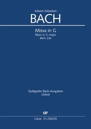 Cover: 9790007086008 | Missa in G (Klavierauszug) | Johann Sebastian Bach | Buch | Latein