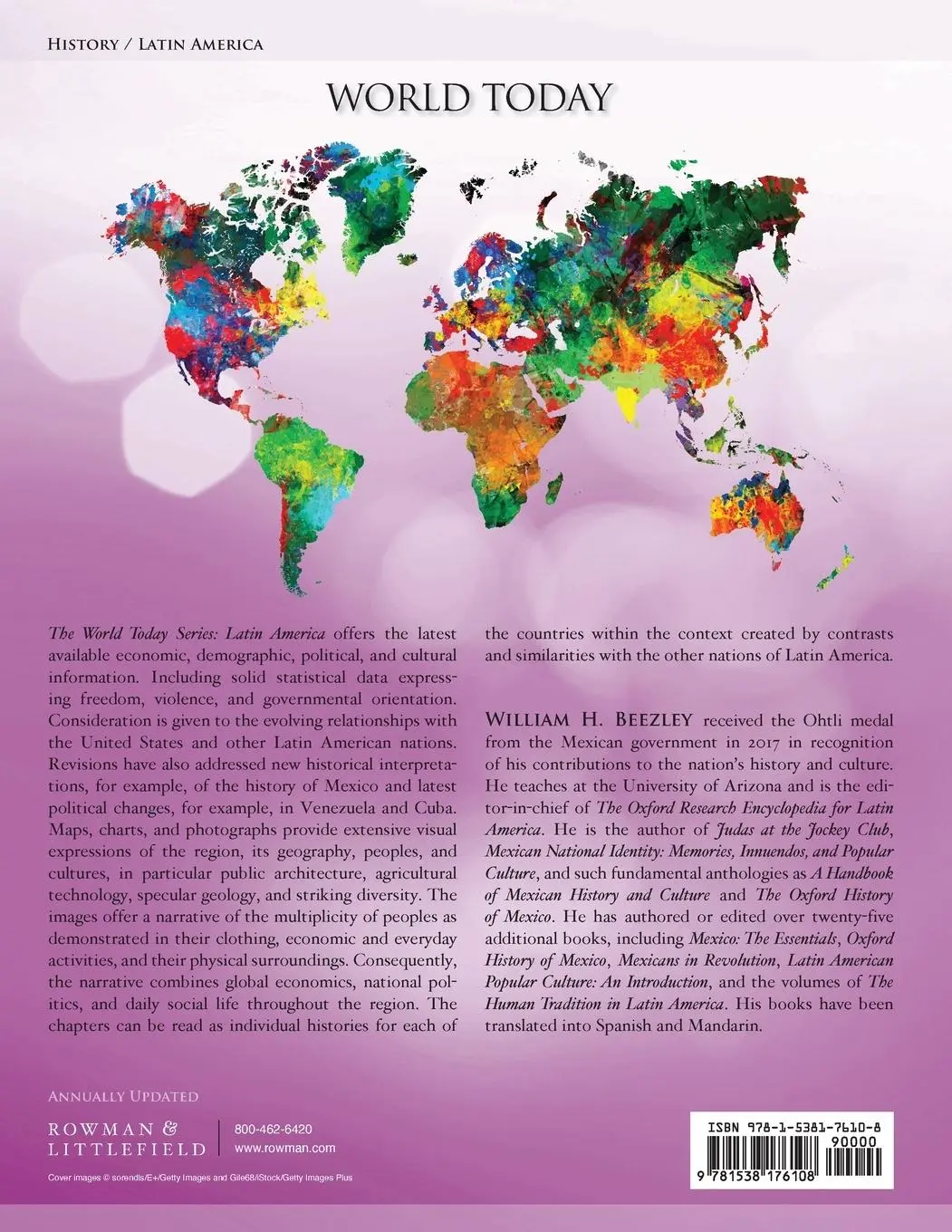 Rückseite: 9781538176108 | Latin America 2023-2024 | William H. Beezley | Taschenbuch | Englisch