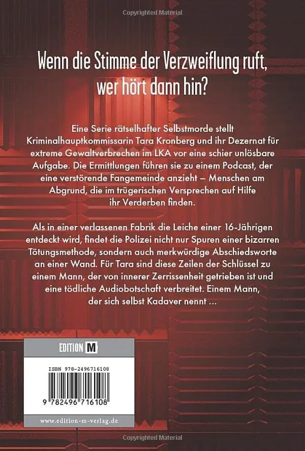 Rückseite: 9782496716108 | Todesstimme | Elias Haller | Taschenbuch | Deutsch | 2025 | Edition M