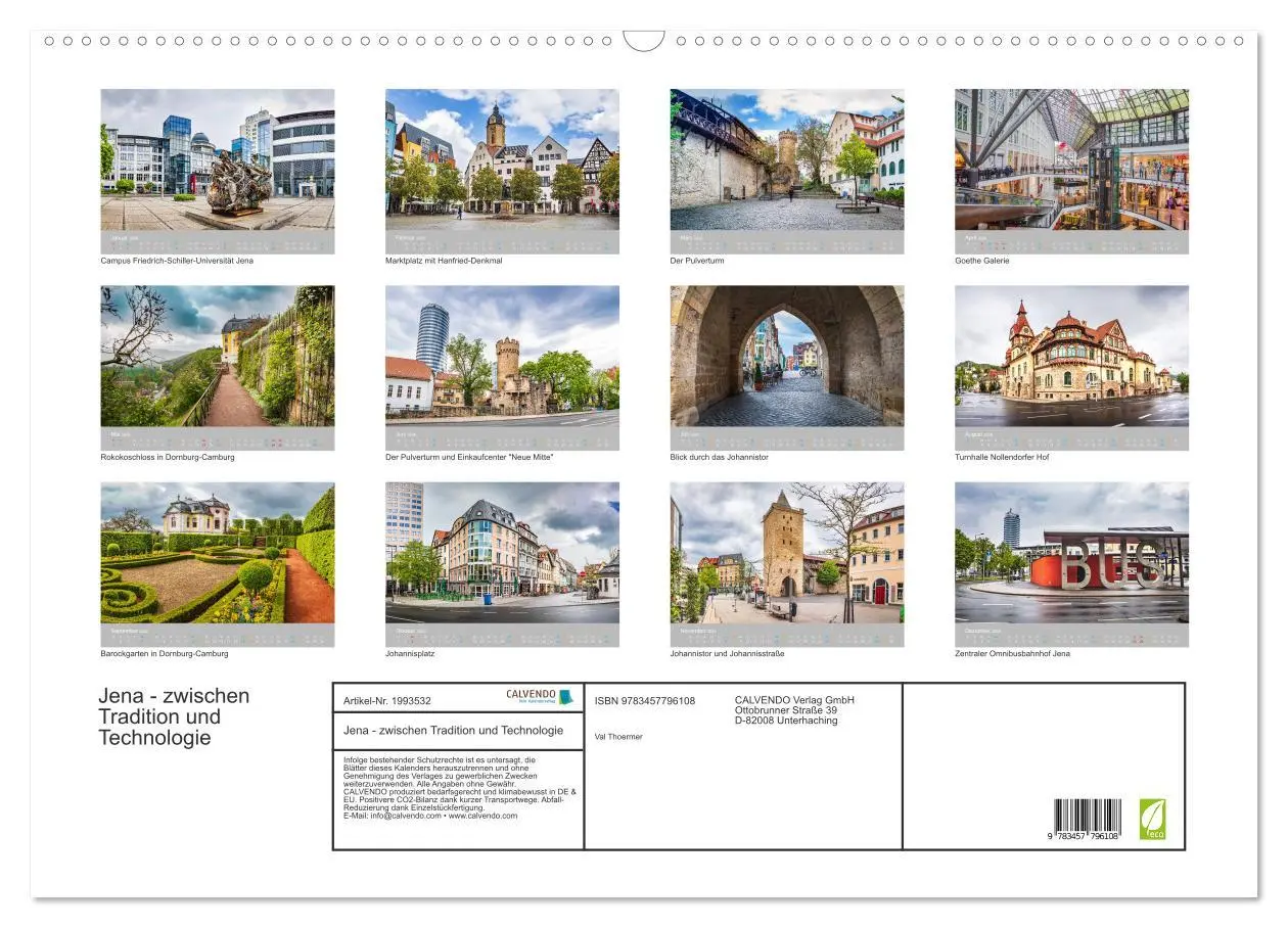 Bild: 9783457796108 | Jena - zwischen Tradition und Technologie (Wandkalender 2026 DIN A2...