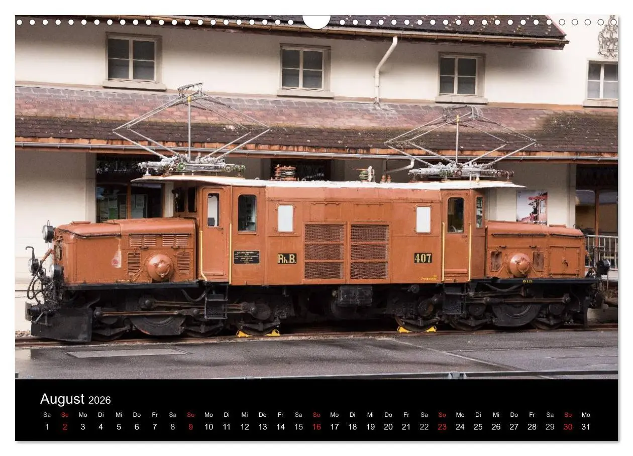 Bild: 9783516026108 | Schweizer Eisenbahn (Wandkalender 2026 DIN A3 quer), CALVENDO...