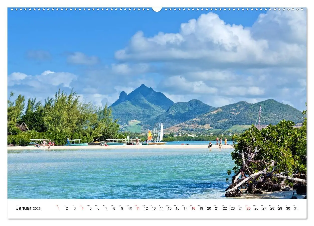 Bild: 9783516196108 | Inselparadies Mauritius (Wandkalender 2026 DIN A2 quer), CALVENDO...