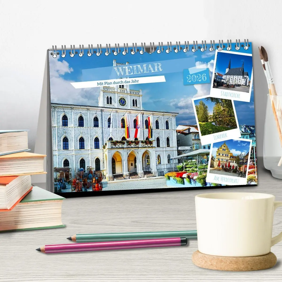 Bild: 9783516716108 | Weimar - Mit Plan durch das Jahr (Tischkalender 2026 DIN A5 quer),...