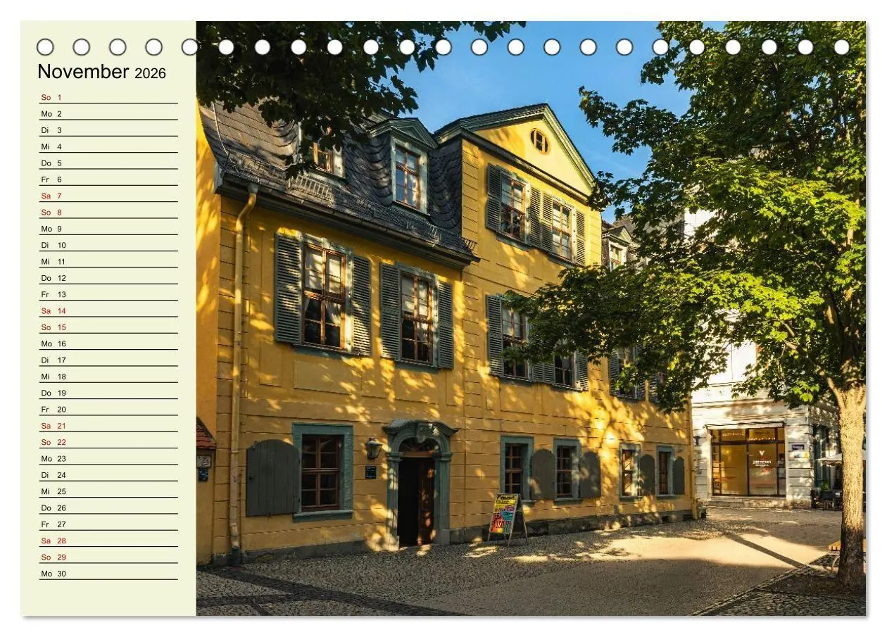 Bild: 9783516716108 | Weimar - Mit Plan durch das Jahr (Tischkalender 2026 DIN A5 quer),...