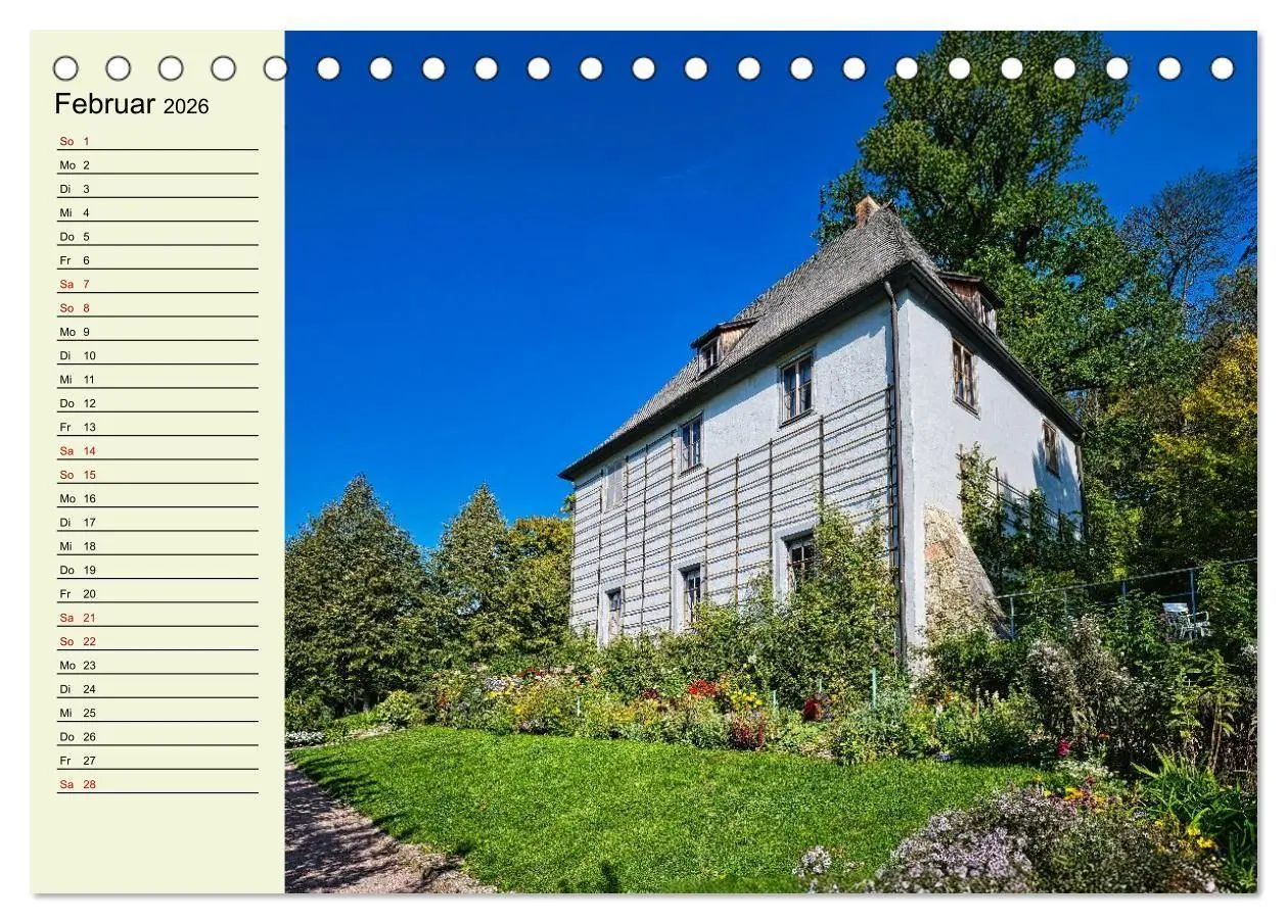 Bild: 9783516716108 | Weimar - Mit Plan durch das Jahr (Tischkalender 2026 DIN A5 quer),...