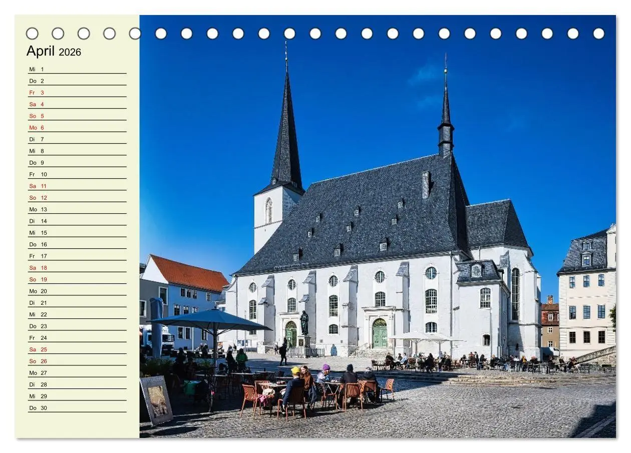 Bild: 9783516716108 | Weimar - Mit Plan durch das Jahr (Tischkalender 2026 DIN A5 quer),...