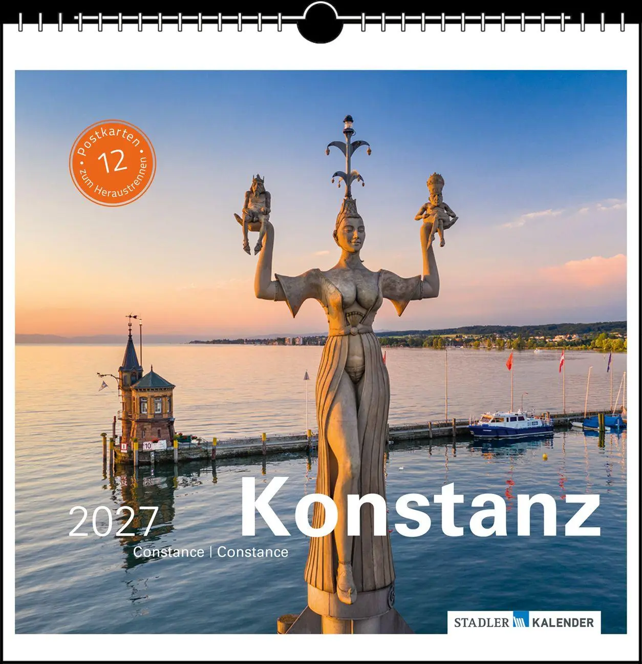 Cover: 9783861926108 | Konstanz 2027 | Postkarten-Tischkalender | verschiedene Fotografen