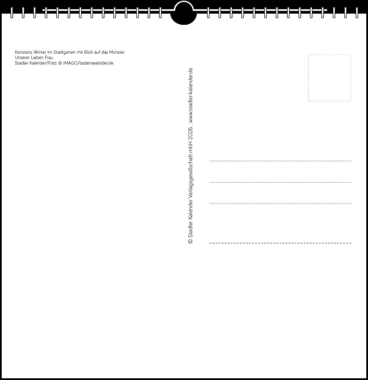 Bild: 9783861926108 | Konstanz 2027 | Postkarten-Tischkalender | verschiedene Fotografen