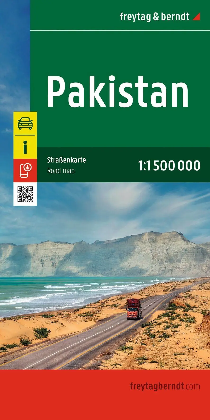 Cover: 9783991546108 | freytag &amp; berndt Straßenkarte Pakistan 1:1,5 Mio. | (Land-)Karte