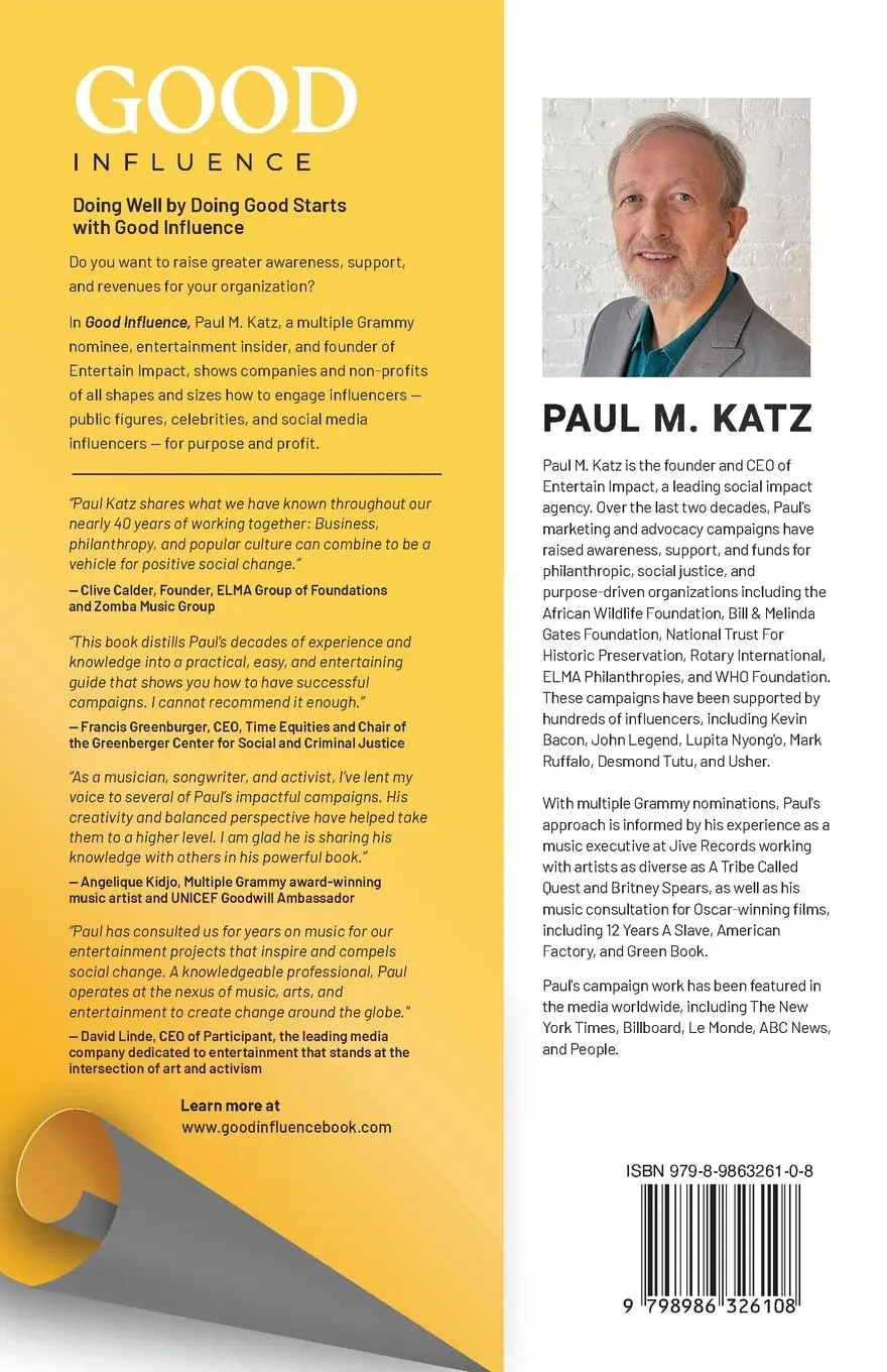 Rückseite: 9798986326108 | Good Influence | Paul M Katz | Taschenbuch | Kartoniert / Broschiert