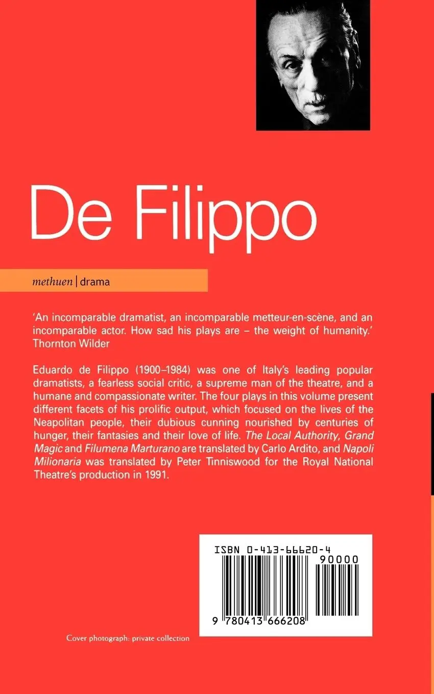 Rückseite: 9780413666208 | Defilippo | Plays Four | Eduardo De Filippo (u. a.) | Taschenbuch