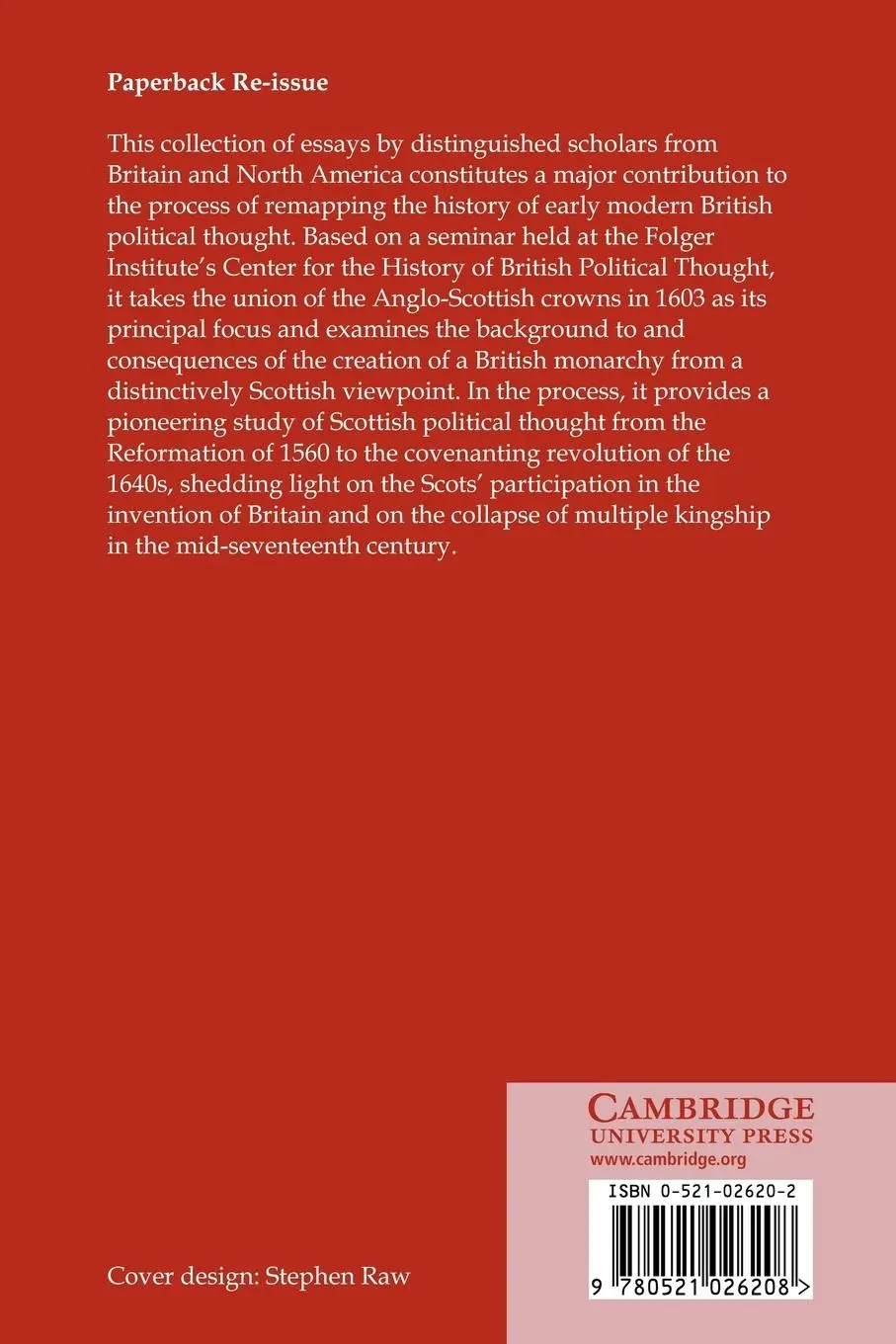 Rückseite: 9780521026208 | Scots and Britons | Scottish Political Thought and the Union of 1603