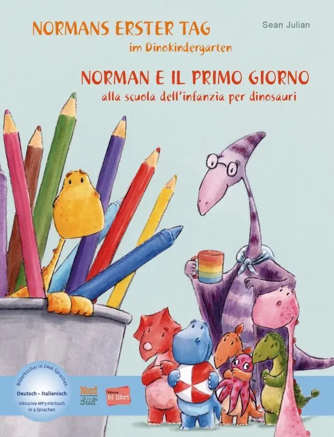 Cover: 9783196496208 | Normans erster Tag im Dinokindergarten (Deutsch-Italienisch) | Julian