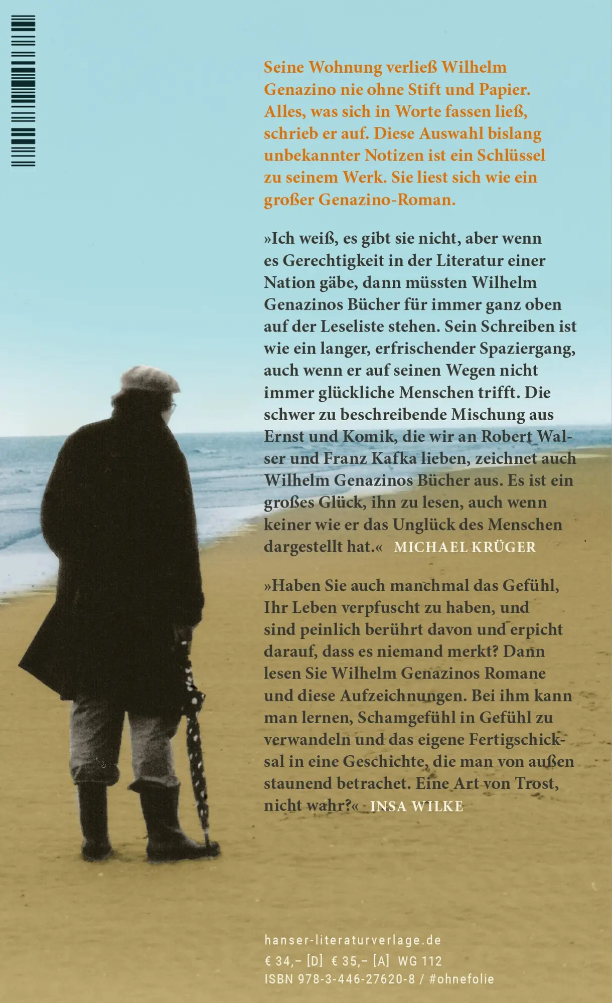 Bild: 9783446276208 | Der Traum des Beobachters | Aufzeichnungen 1972-2018 | Genazino | Buch