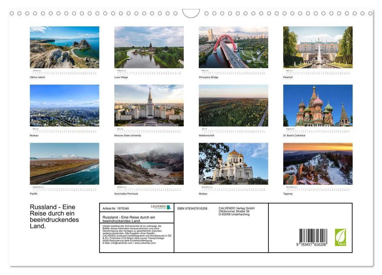 Bild: 9783457616208 | Russland - Eine Reise durch ein beeindruckendes Land. (Wandkalender...