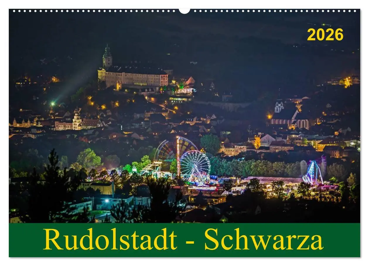 Cover: 9783516016208 | Rudolstadt - Schwarza (Wandkalender 2026 DIN A2 quer), CALVENDO...