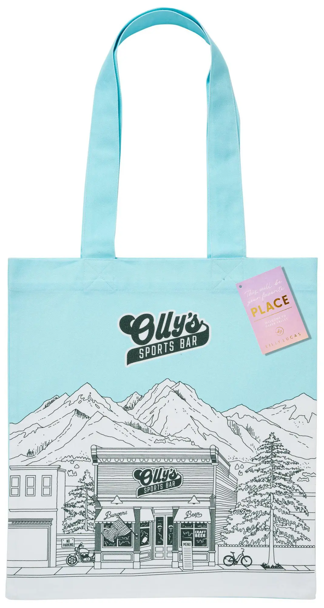 Bild: 4251693906308 | Main Street Tote Bag 'Green Valley Olly's Sports Bar' | Lilly Lucas