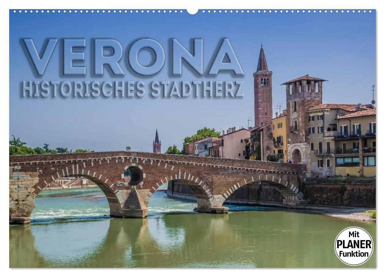 Cover: 9783435516308 | VERONA Historisches Stadtherz (Wandkalender 2025 DIN A2 quer),...