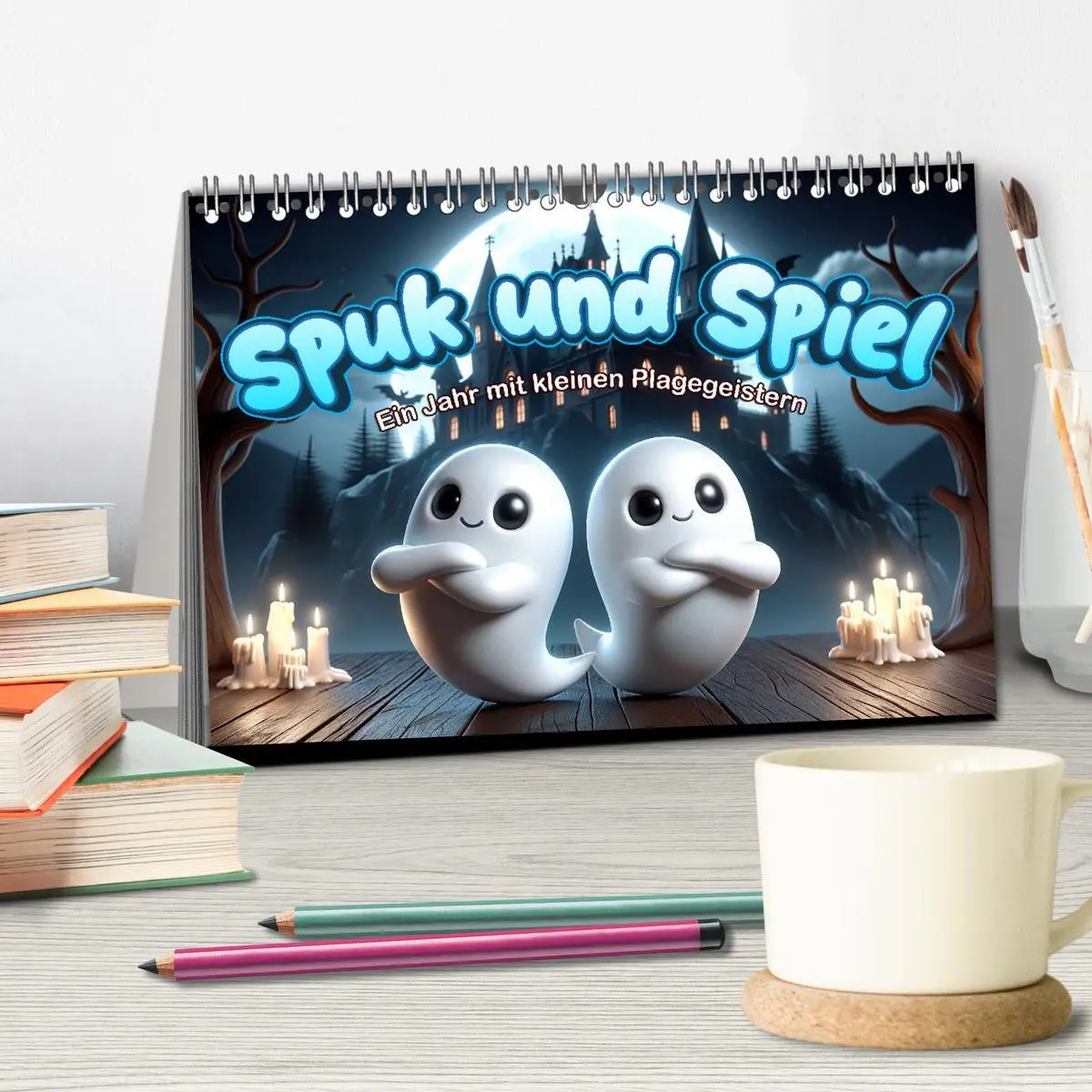 Bild: 9783457466308 | Spuk und Spiel: Ein Jahr mit kleinen Plagegeistern (Tischkalender...