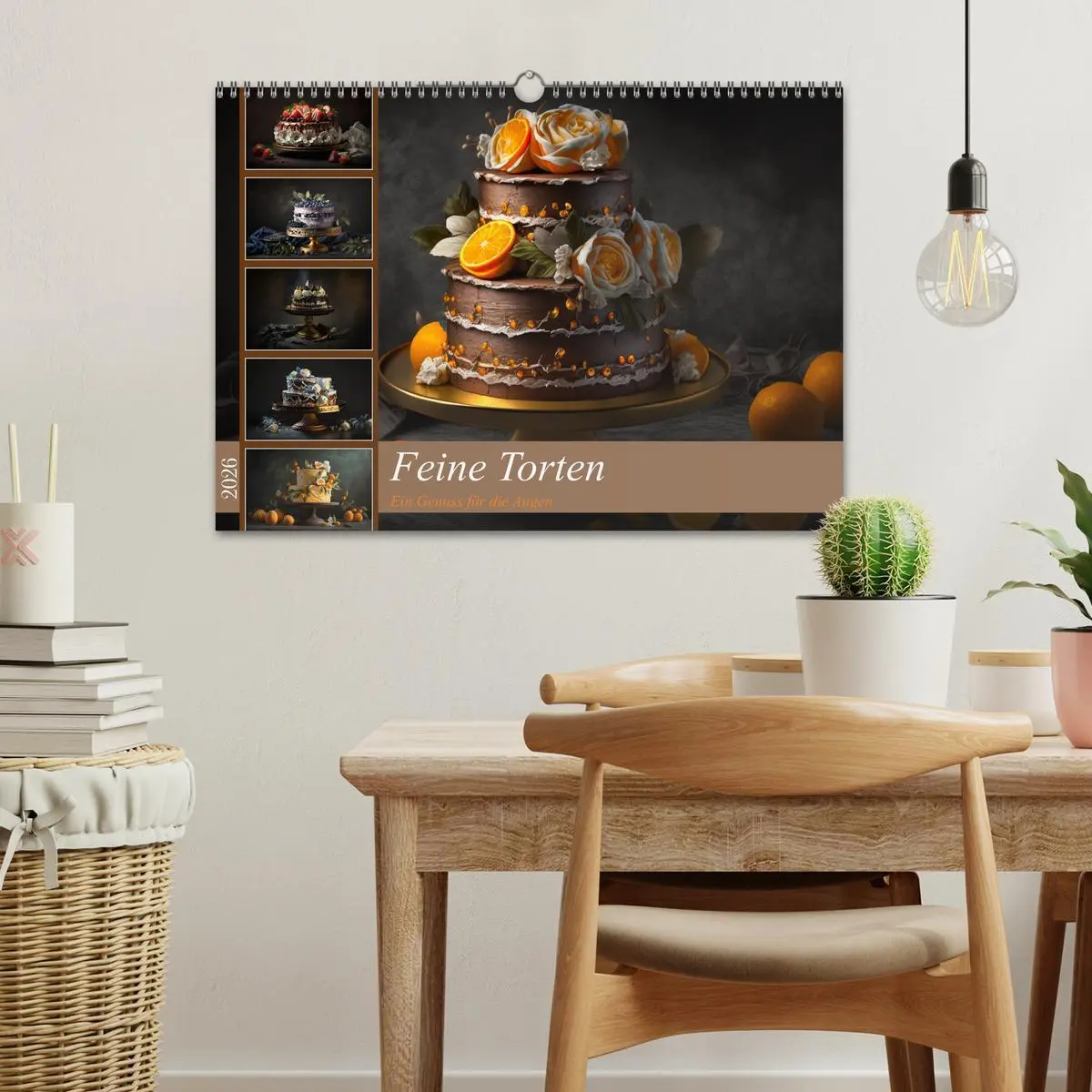 Bild: 9783457536308 | Feine Torten (Wandkalender 2026 DIN A3 quer), CALVENDO Monatskalender