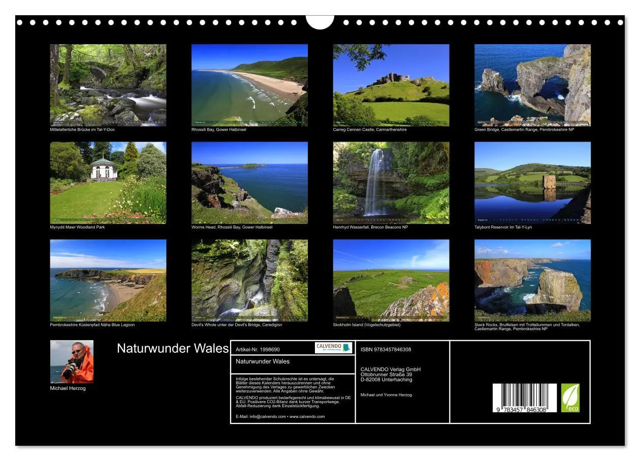 Bild: 9783457846308 | Naturwunder Wales (Wandkalender 2026 DIN A3 quer), CALVENDO...