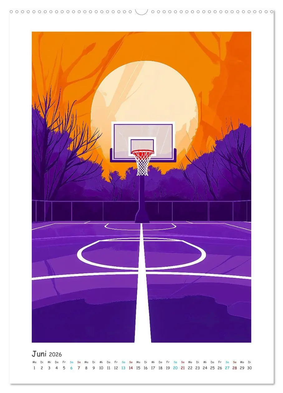 Bild: 9783516246308 | Basketball im Blut (Wandkalender 2026 DIN A2 hoch), CALVENDO...
