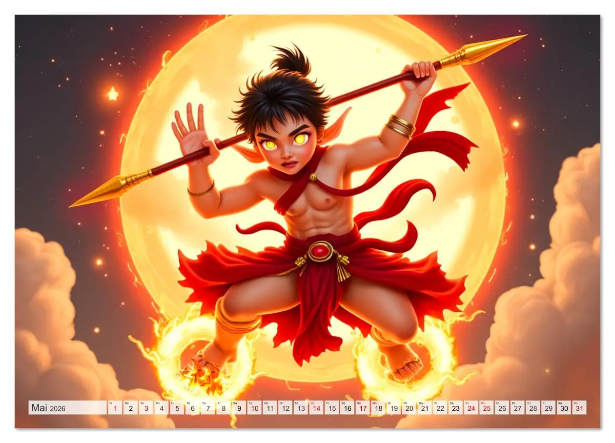 Bild: 9783516626308 | Chinesische Mythologie - Götter, Helden und Monster (Wandkalender...