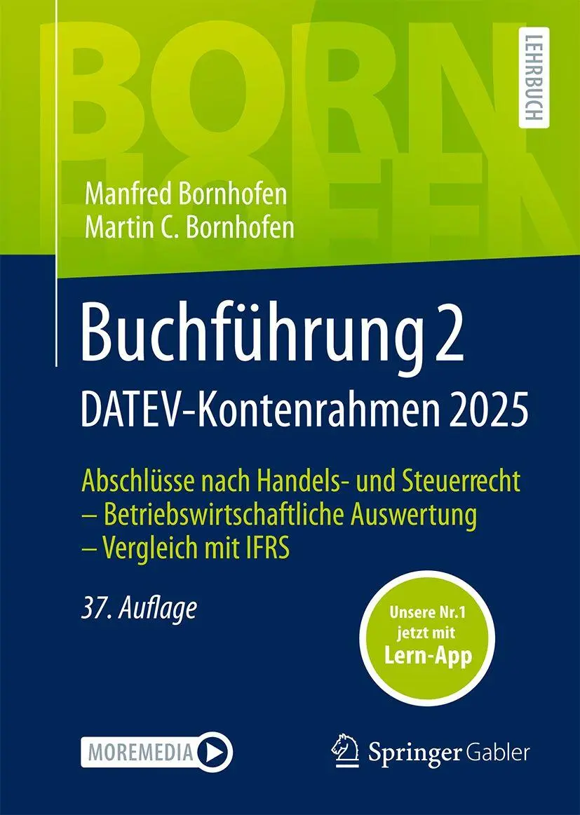 Cover: 9783658506308 | Buchführung 2 DATEV-Kontenrahmen 2025 | Manfred Bornhofen (u. a.)
