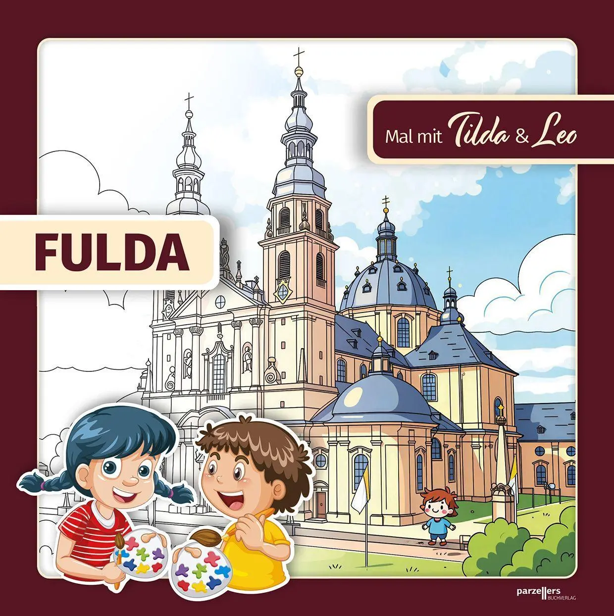 Autor: 9783790006308 | Mal mit Tilda &amp; Leo | Ausmalheft "FULDA" | Parzellers Buchverlag