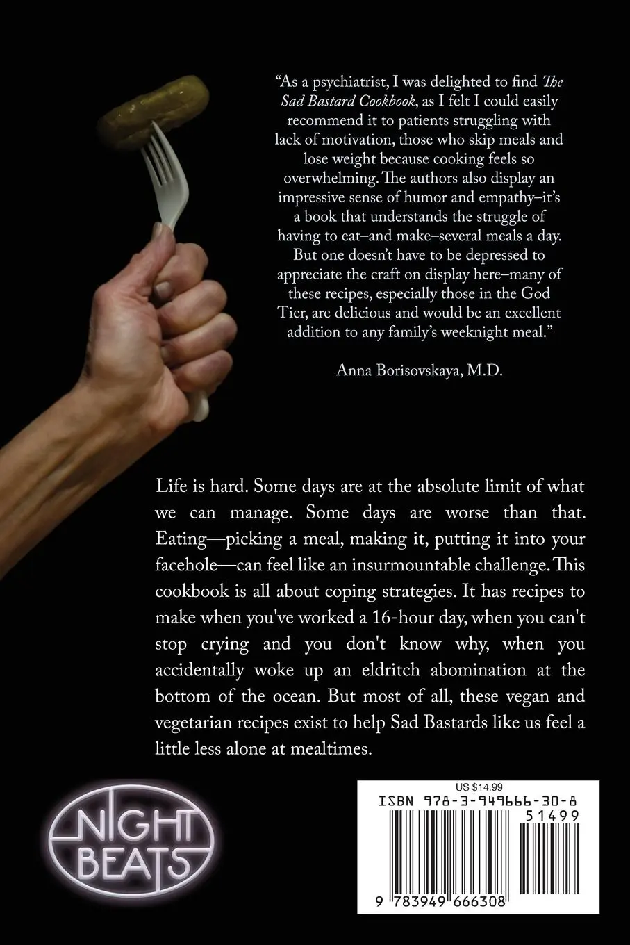 Rückseite: 9783949666308 | The Sad Bastard Cookbook | Food You Can Make So You Don't Die | Buch