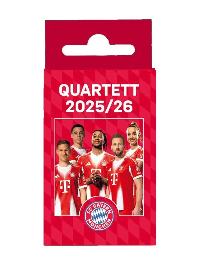 Cover: 4066974606408 | FC Bayern München Quartett 25/26 | 45 Minuten, 2-6 Spieler | Spiel