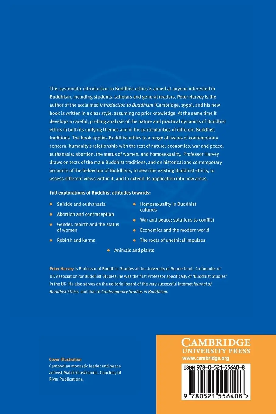 Rückseite: 9780521556408 | An Introduction to Buddhist Ethics | Peter Harvey | Taschenbuch | 2015