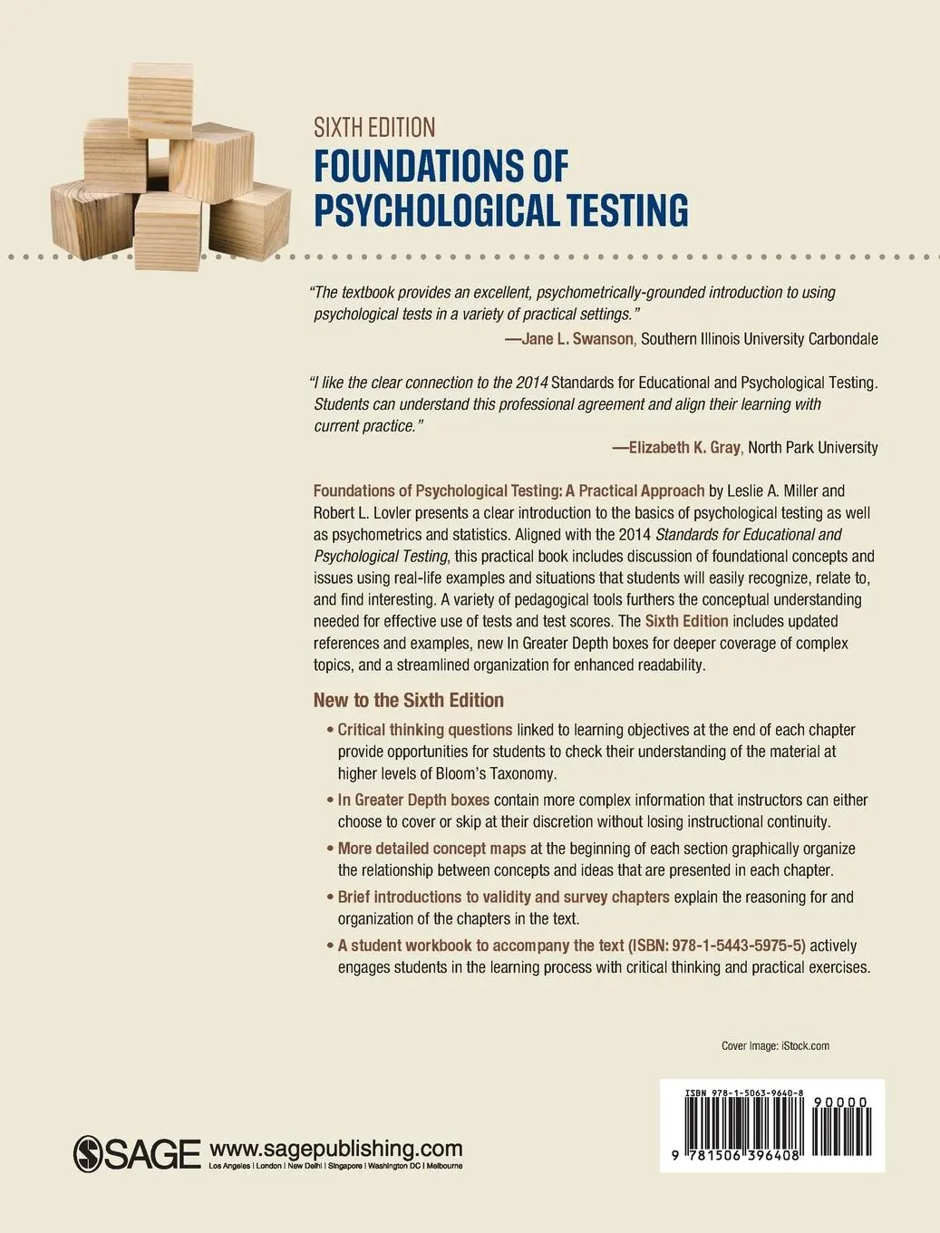 Rückseite: 9781506396408 | Foundations of Psychological Testing | A Practical Approach | Buch