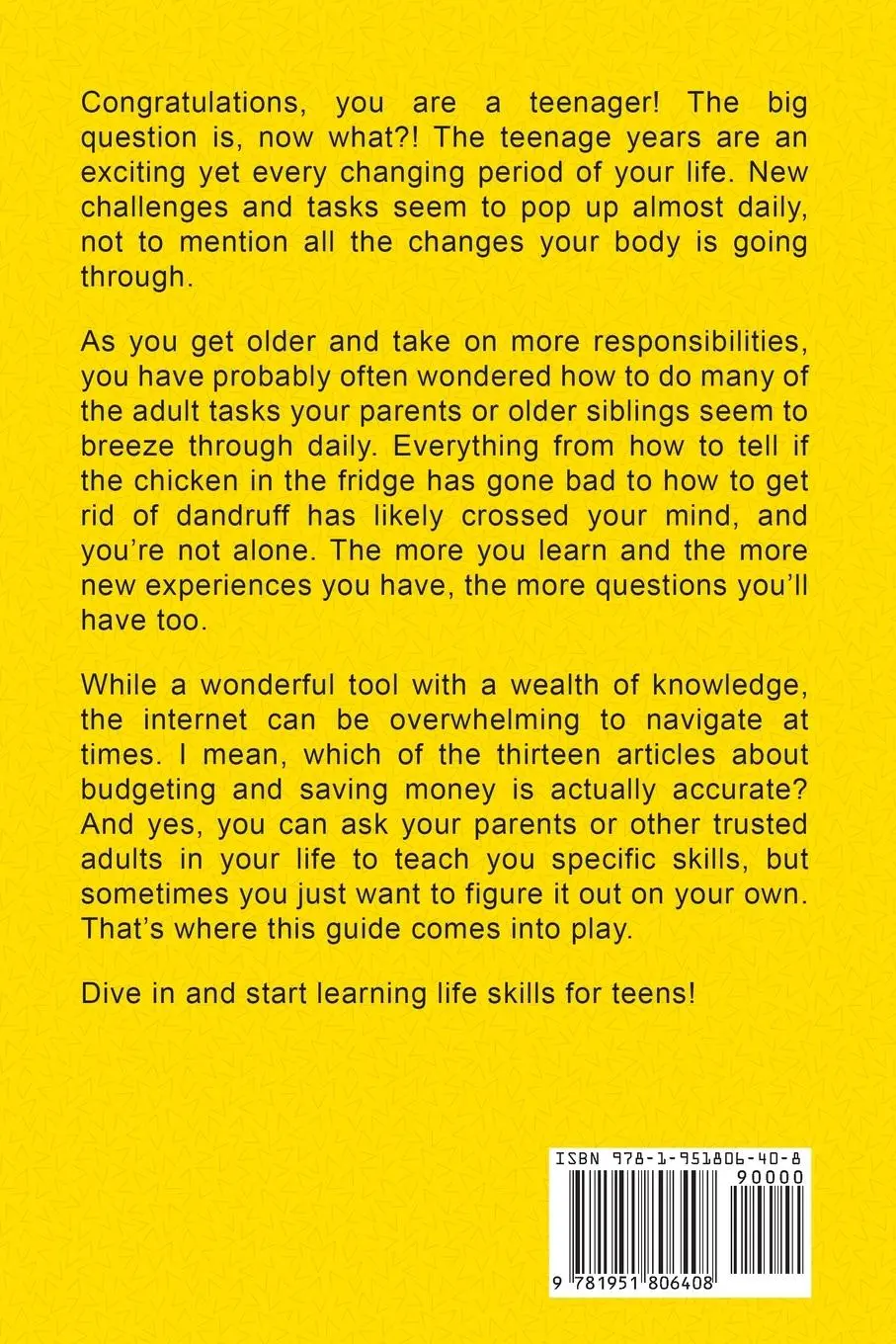 Rückseite: 9781951806408 | Life Skills for Teens | Karen Harris | Taschenbuch | Englisch | 2021
