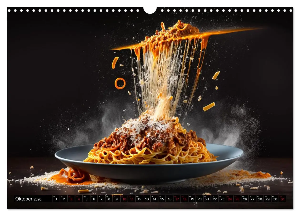 Bild: 9783457526408 | Italienische Gerichte (Wandkalender 2026 DIN A3 quer), CALVENDO...