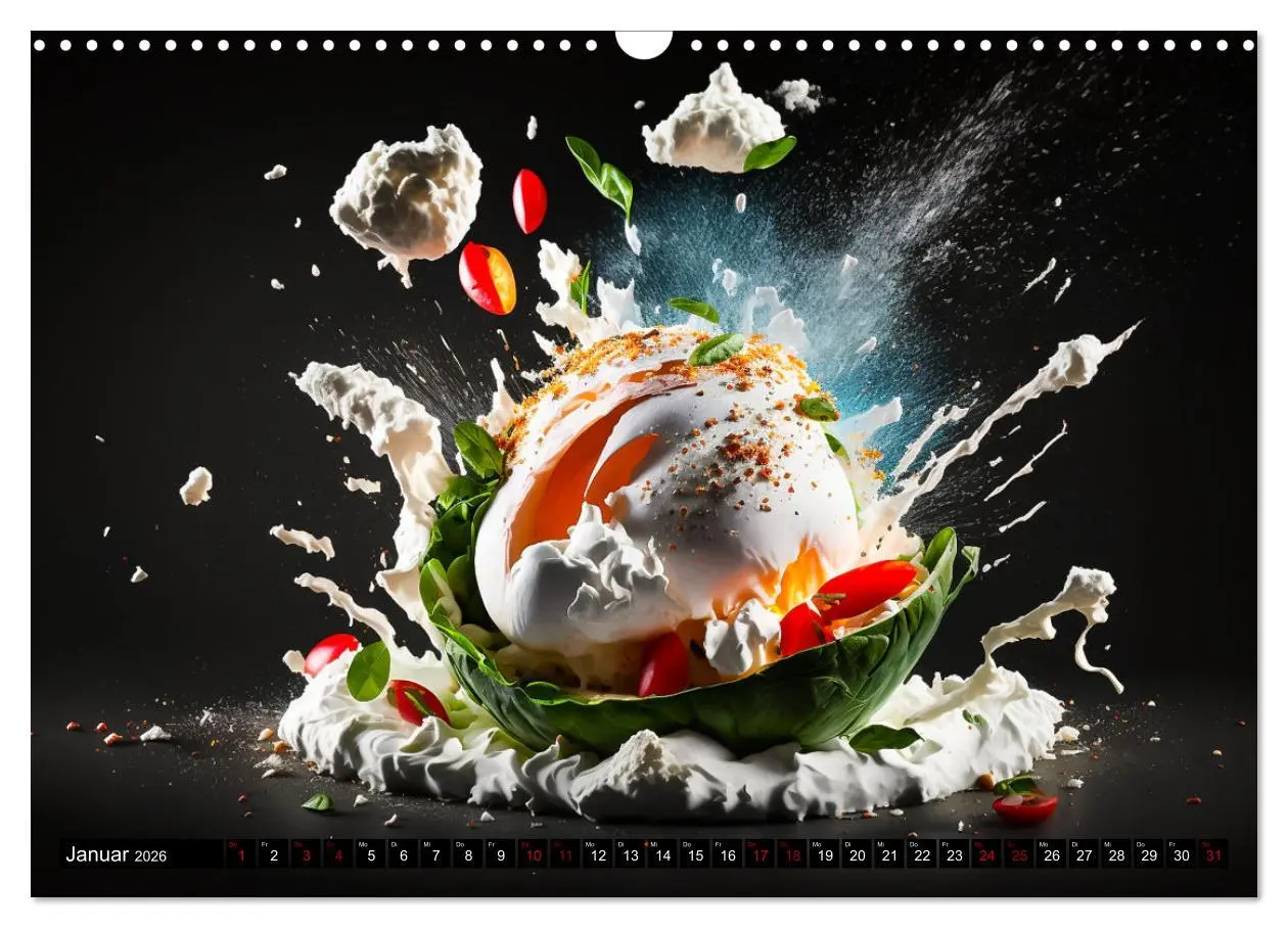 Bild: 9783457526408 | Italienische Gerichte (Wandkalender 2026 DIN A3 quer), CALVENDO...