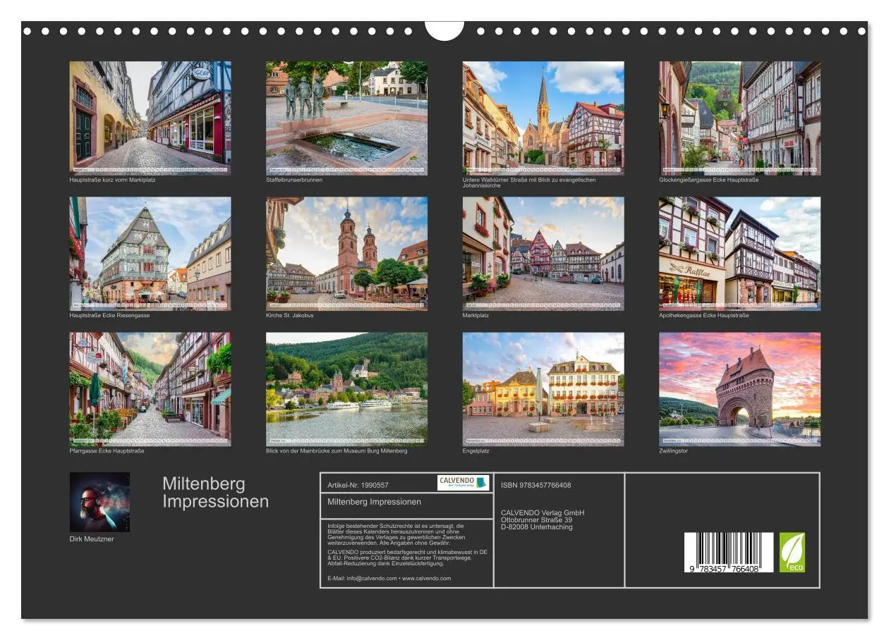 Bild: 9783457766408 | Miltenberg Impressionen (Wandkalender 2026 DIN A3 quer), CALVENDO...