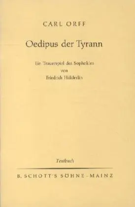 Cover: 9783795736408 | Oedipus der Tyrann | Carl Orff | Broschüre | 47 S. | Deutsch | 1976