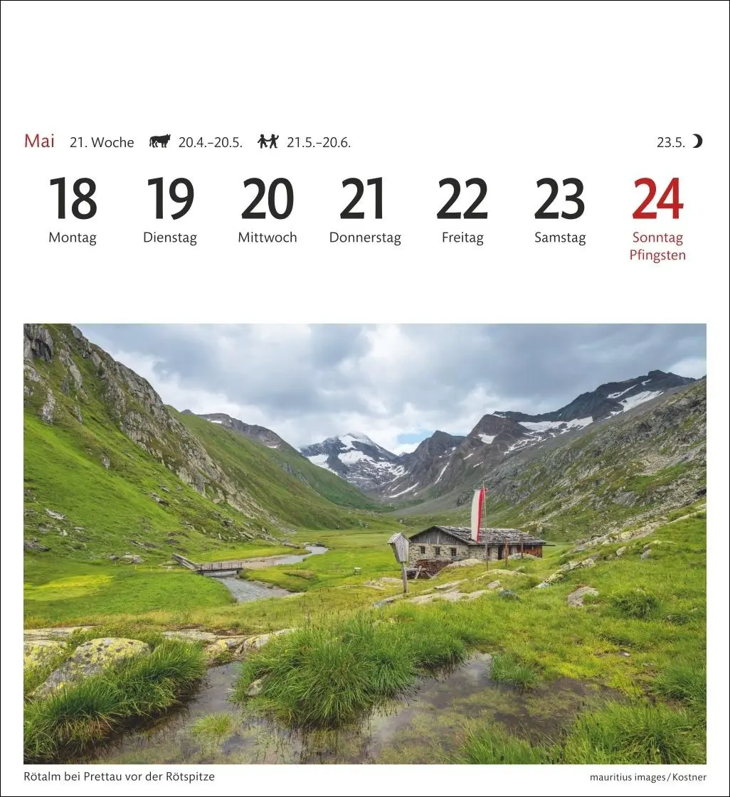 Bild: 9783840036408 | Südtirol Sehnsuchtskalender 2026 - Wochenkalender mit 53 Postkarten