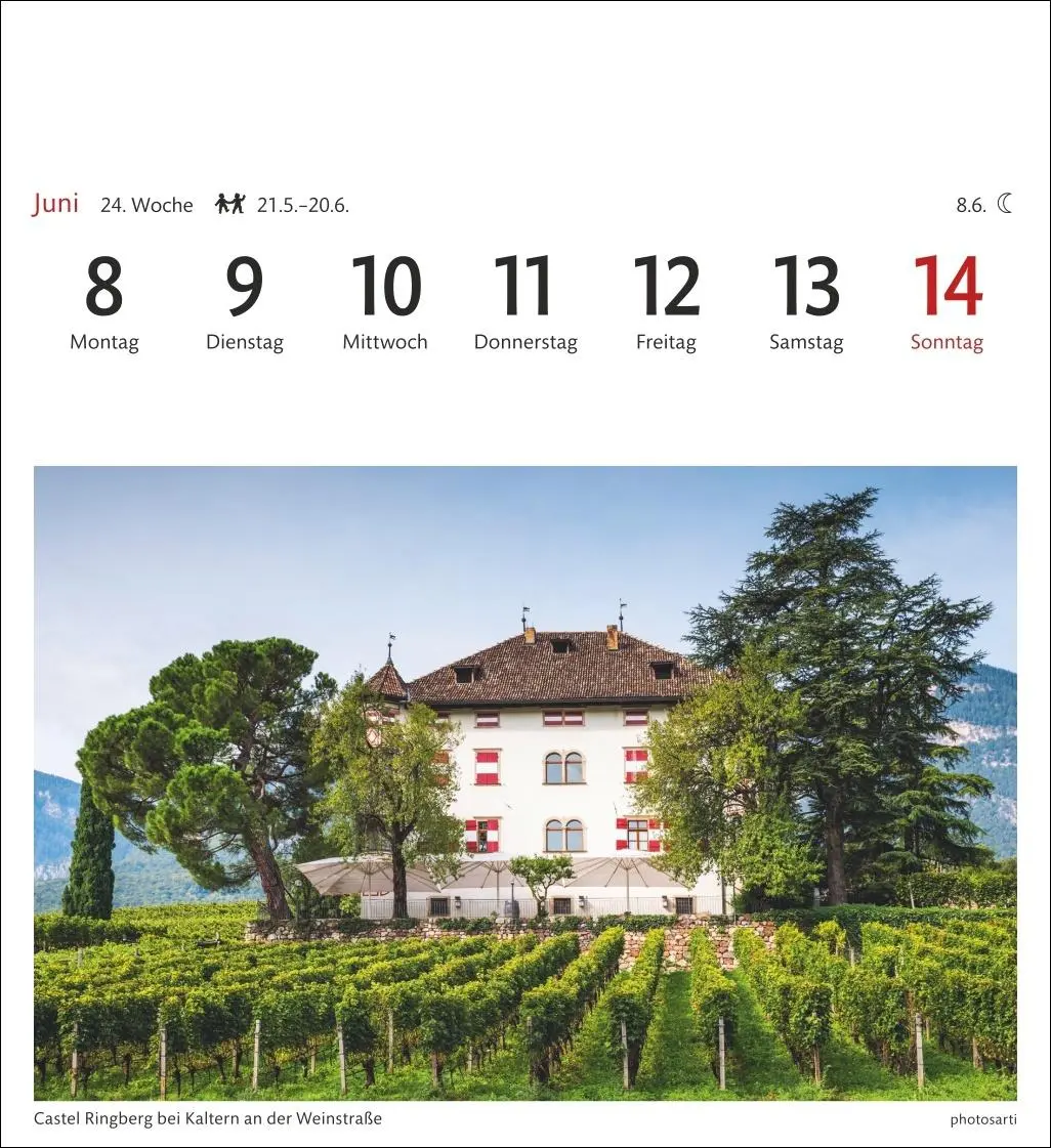 Bild: 9783840036408 | Südtirol Sehnsuchtskalender 2026 - Wochenkalender mit 53 Postkarten