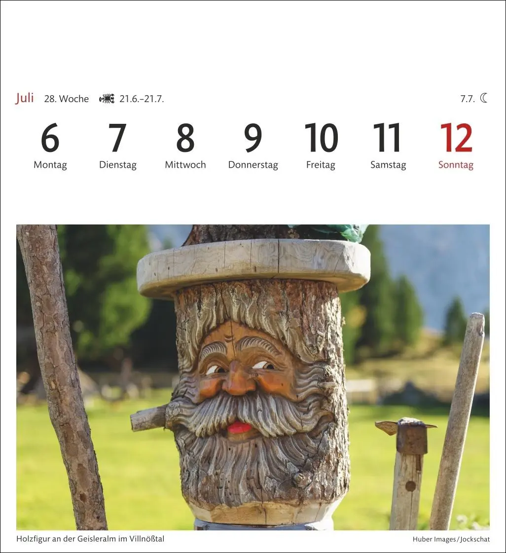 Bild: 9783840036408 | Südtirol Sehnsuchtskalender 2026 - Wochenkalender mit 53 Postkarten