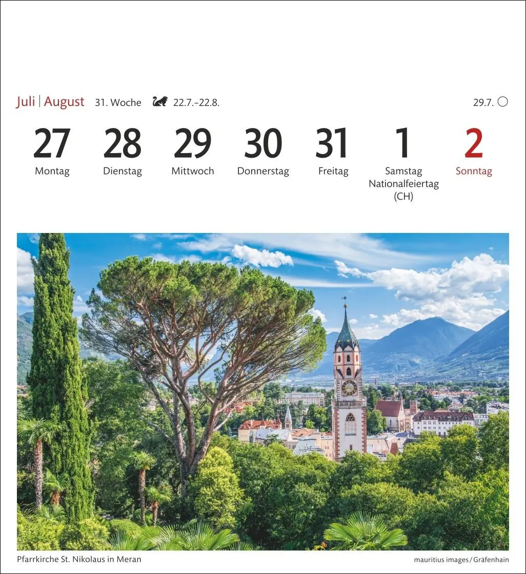 Bild: 9783840036408 | Südtirol Sehnsuchtskalender 2026 - Wochenkalender mit 53 Postkarten